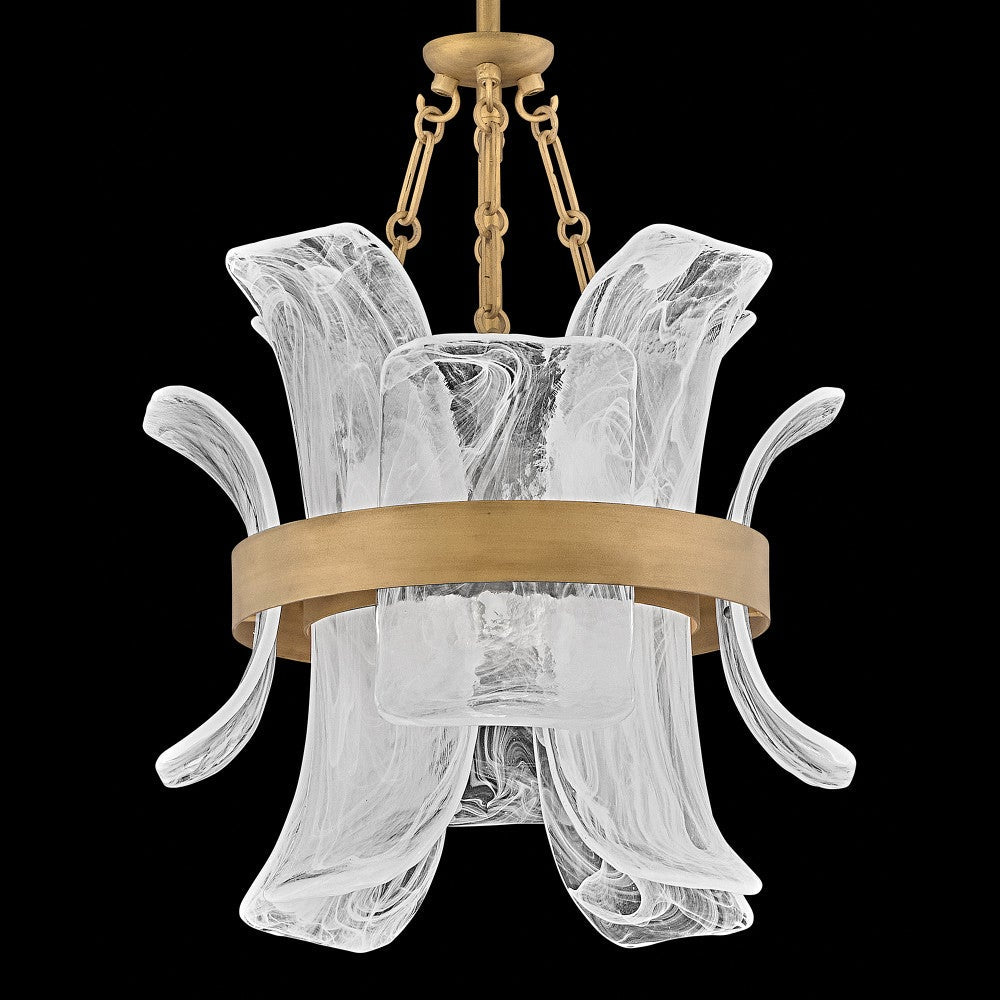 Fredrick Ramond FR46917BNG Fleur Pendant in Burnished Gold