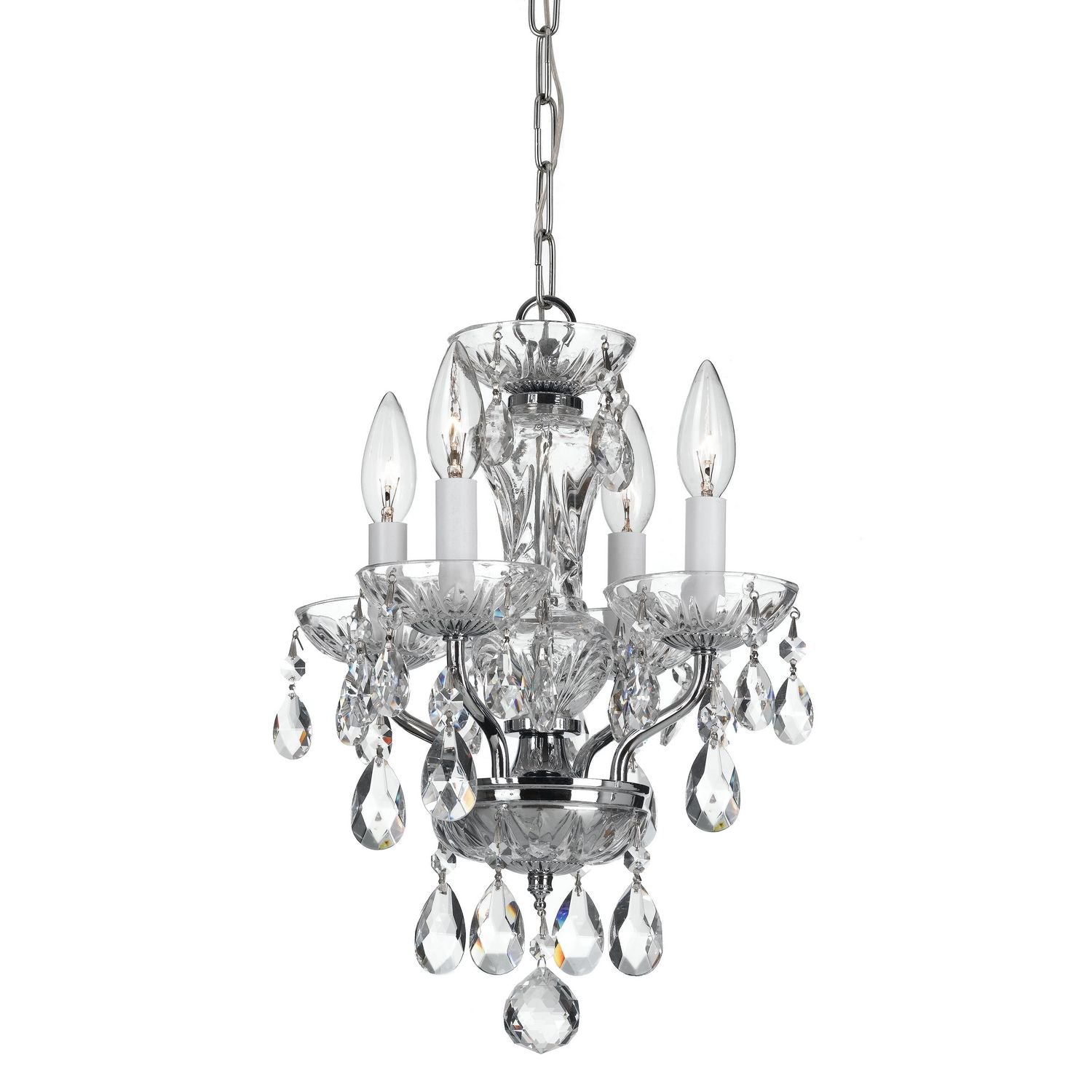 Crystorama - 5534-CH-CL-S - Four Light Chandelier - Welton - Polished Chrome