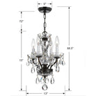 Crystorama - 5534-EB-CL-SAQ - Four Light Chandelier - Welton - English Bronze