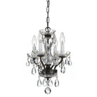 Crystorama - 5534-EB-CL-SAQ - Four Light Chandelier - Welton - English Bronze