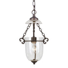 Crystorama - 5761-BU-CL - Une lampe Suspension - Suspension - Bronze ombré