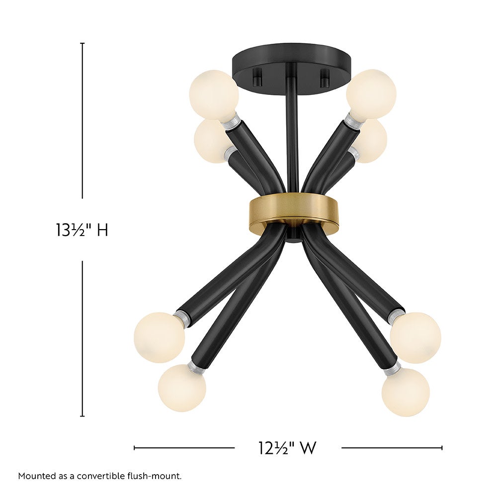 Lark 83853BK Axton Convertible Pendant in Black