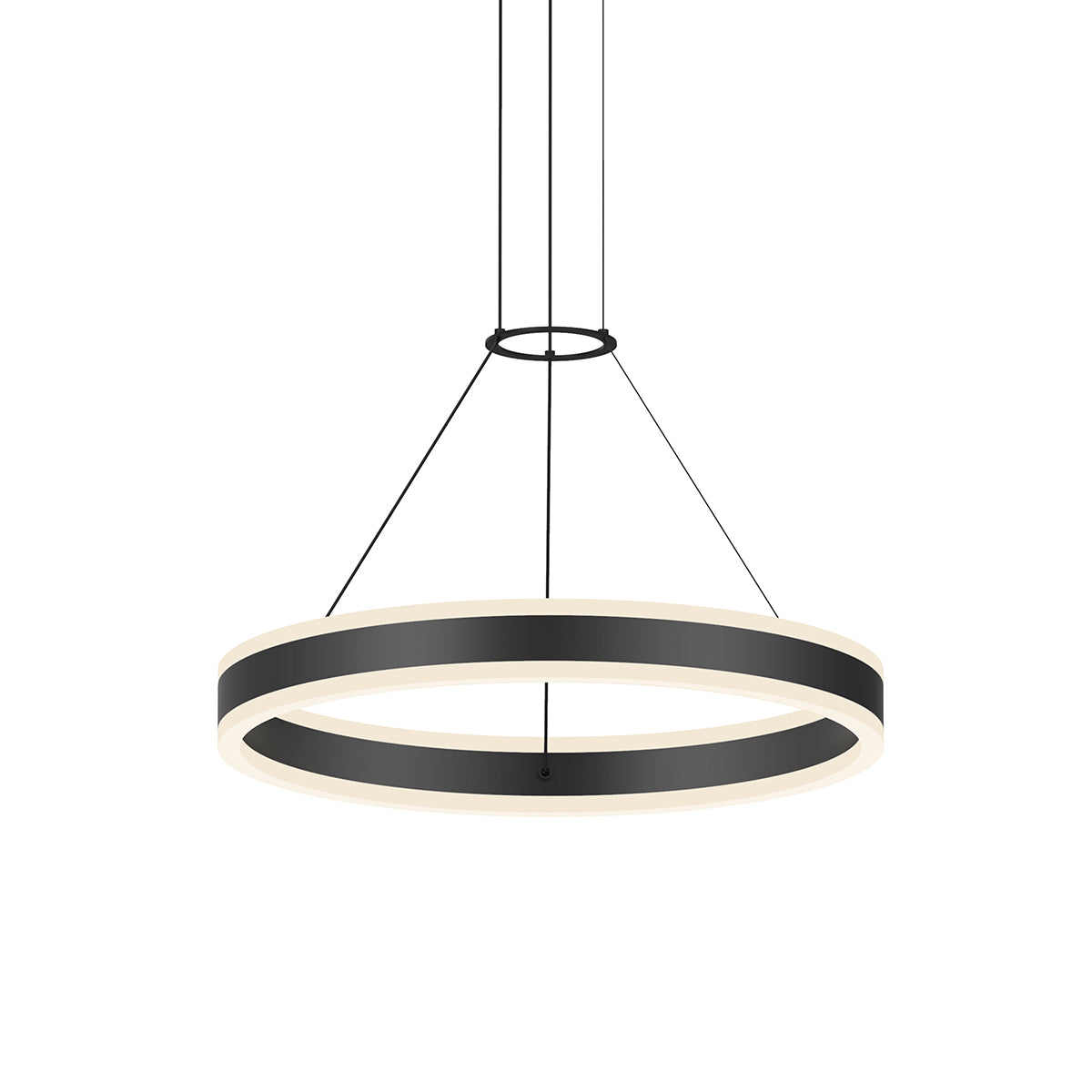 Sonneman 2303.25-J20 Double Corona LED Suspension en noir satiné