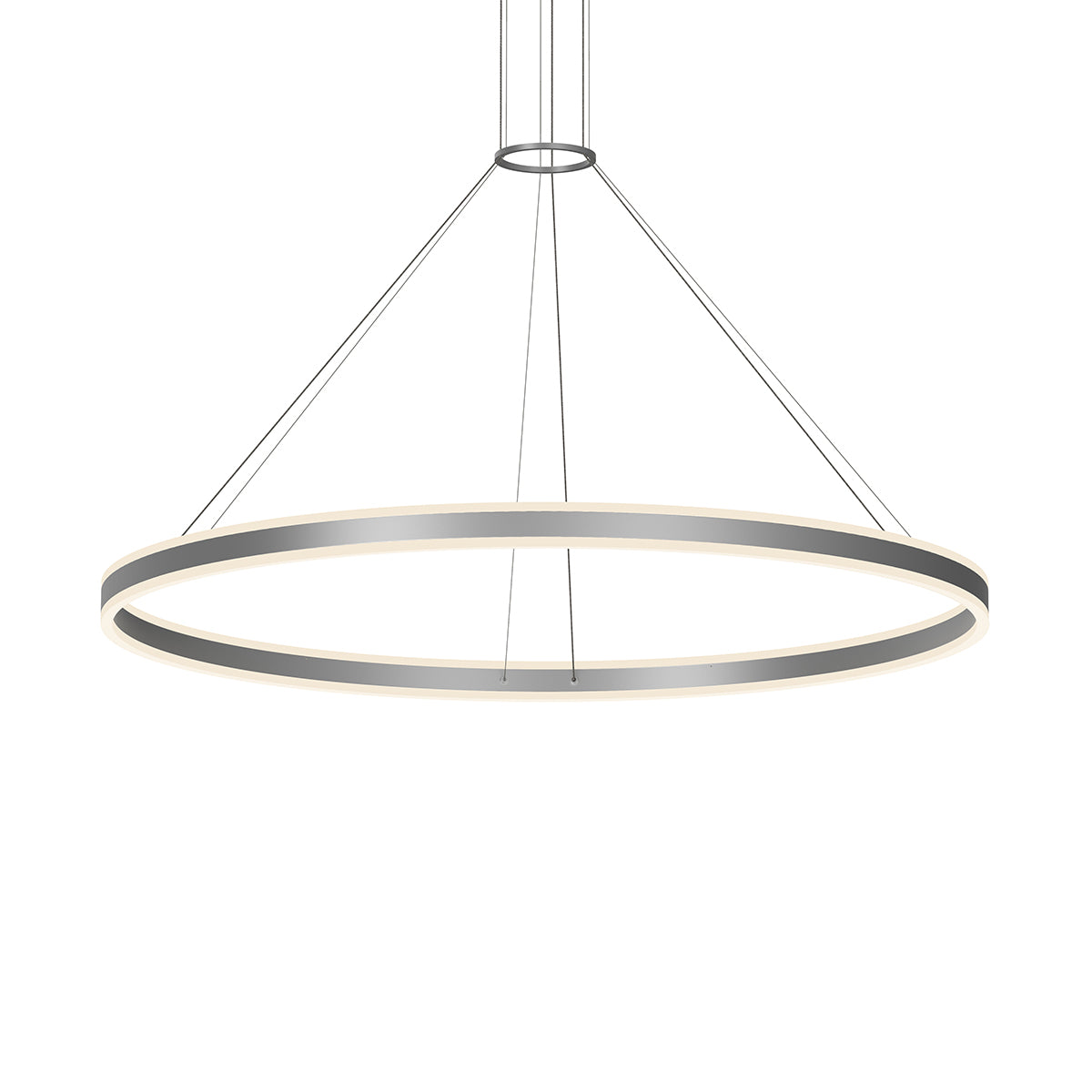 Sonneman 2309.16-J20 Double Corona LED Suspension en aluminium satiné brillant
