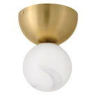 Fredrick Ramond FR41901LCB Selene Semi-Flush Mount in Lacquered Brass