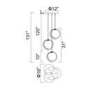 CWI Lighting Canada - 1153P16-3-169 - LED Pendant - Da Vinci - Medallion Gold