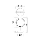Éclairage CWI Canada - 1153T10-1-169 - DEL Lampe de table - Da Vinci - Médaillon d'or