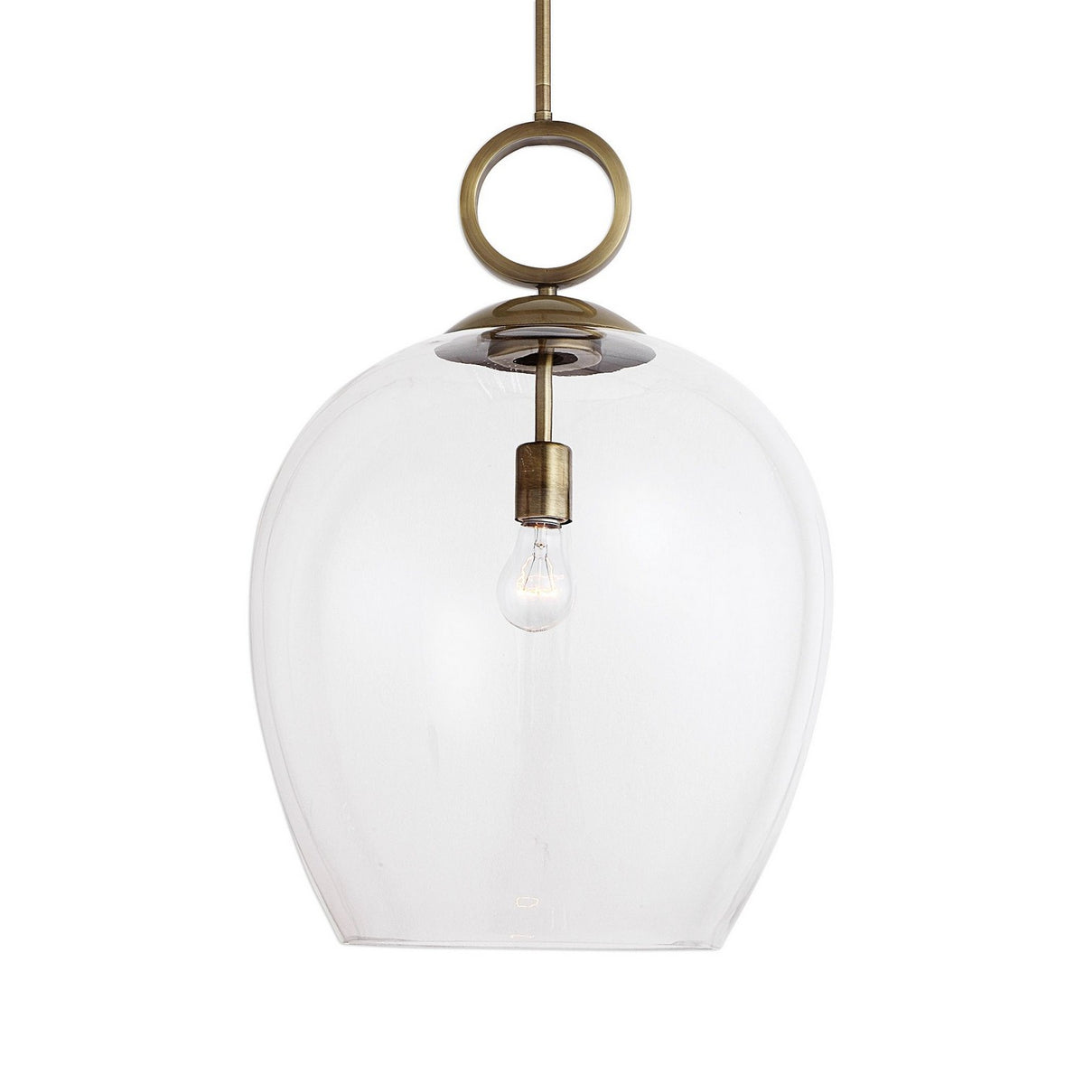 Uttermost - 22127 - One Light Pendant - Calix - Aged Brass