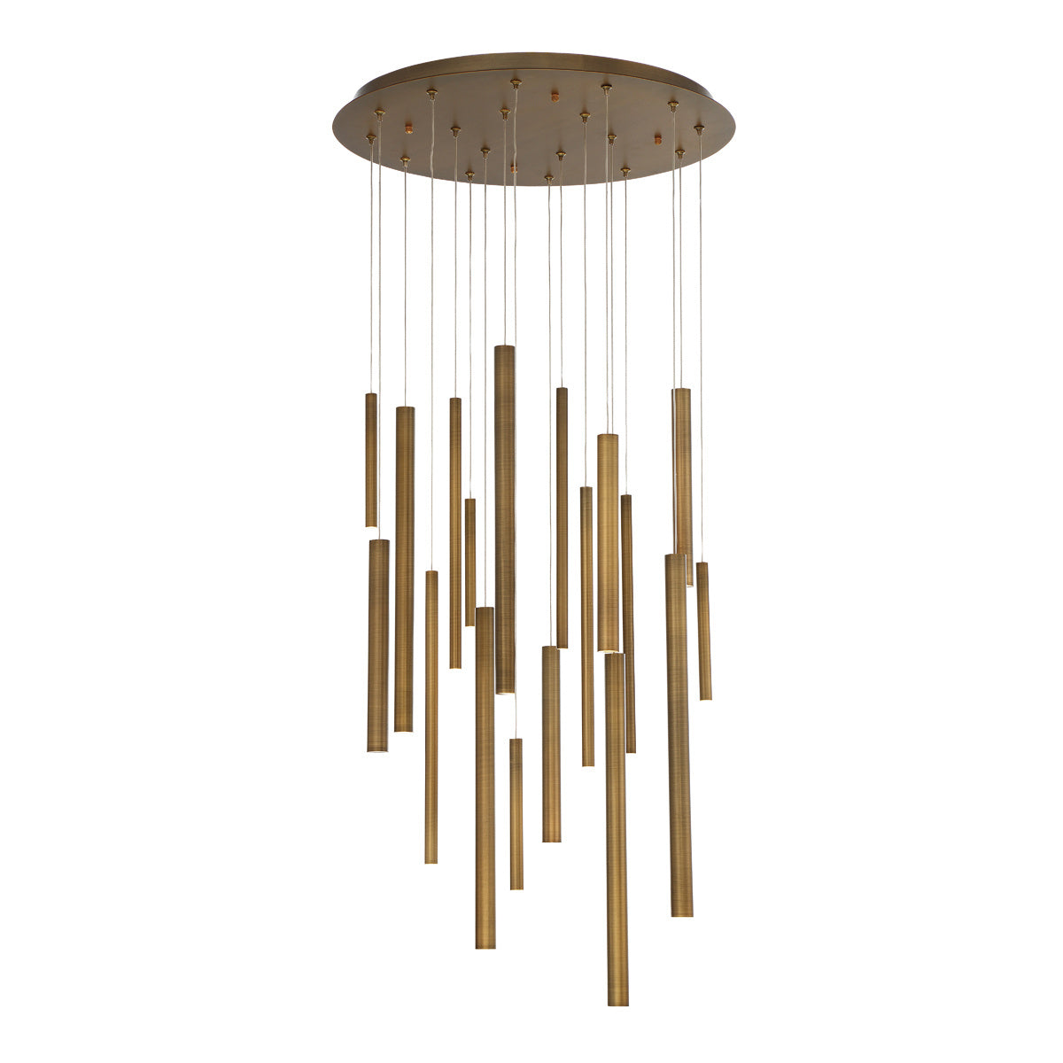 Eurofase 31445-038 Santana LED Chandelier in Brass
