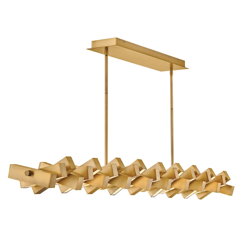 Fredrick Ramond FR42456LCB Stitch LED Linéaire Suspendu FR42456 en laiton laqué