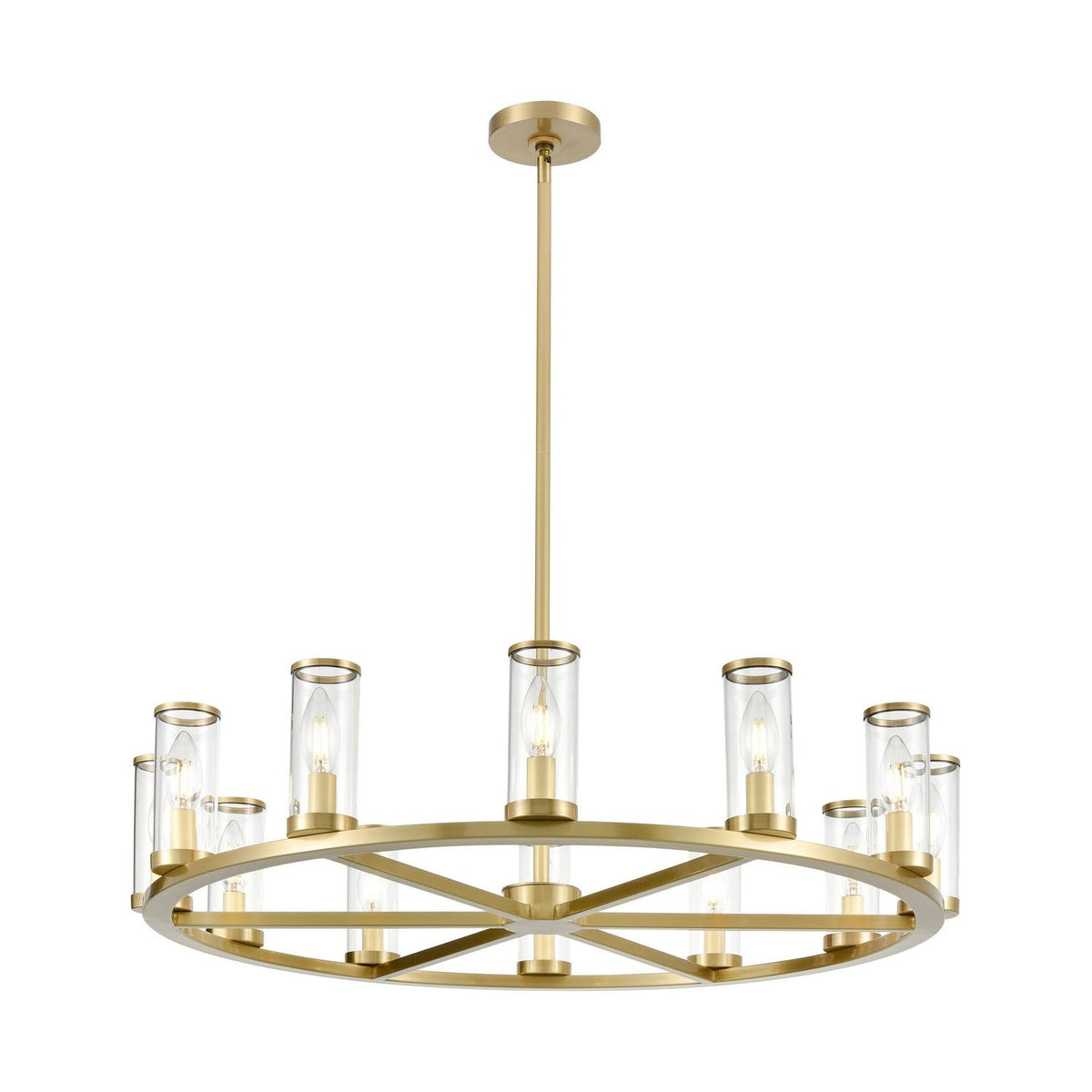 Alora Lighting - CH309012NBCG - 12 Light Chandelier - Revolve - Clear Glass/Natural Brass|Clear Glass/Polished Nickel|Clear Glass/Urban Bronze