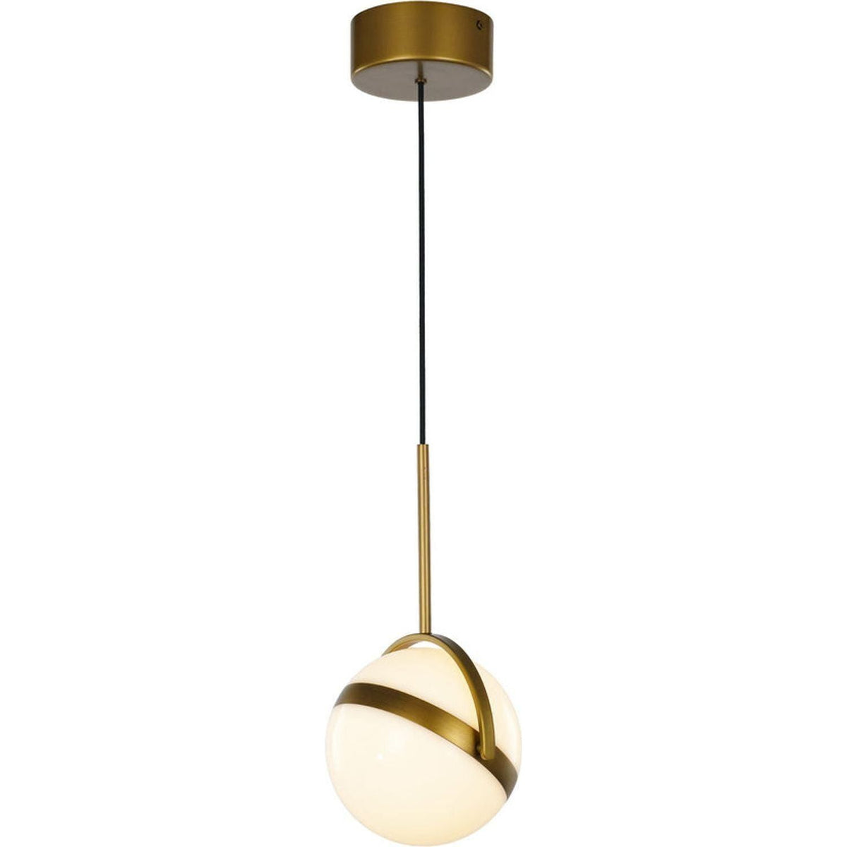 Alora Canada - PD301001SG - LED Mini Pendant - Globo - Satin Gold
