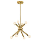 Lark 83853LCB Axton Convertible Pendant in Lacquered Brass