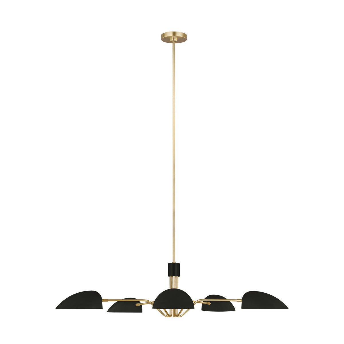 Visual Comfort Studio Canada - EC1025MBK - Five Light Chandelier - Jane - Midnight Black
