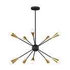 Visual Comfort Studio Canada - EC10310MBK - Ten Light Chandelier - Jax - Midnight Black