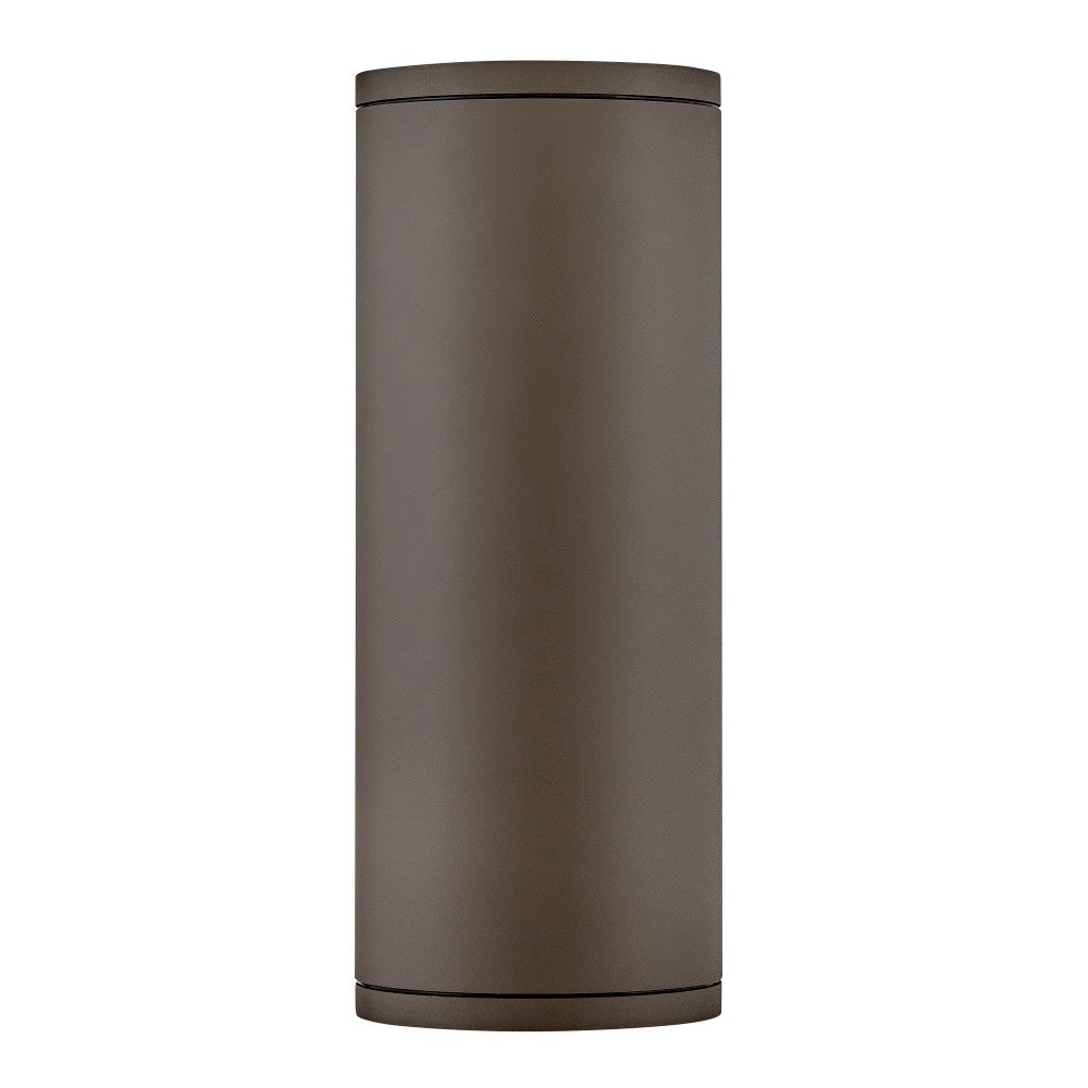 Hinkley Lighting 13595AZ-LL Silo LED Up/Down Wall Mount Lantern in Architectural Bronze