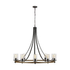 Visual Comfort Studio Canada - F3137/10DWK/SGM - Ten Light Chandelier - Angelo - Distressed Weathered Oak / Slate Grey Metal