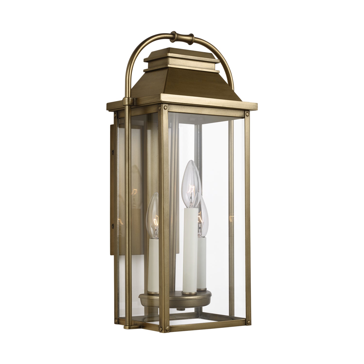 Visual Comfort Studio Canada - OL13200PDB - Three Light Lantern - Wellsworth - Painted Distressed Brass