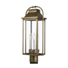 Visual Comfort Studio Canada - OL13207PDB - Three Light Post Lantern - Wellsworth - Painted Distressed Brass