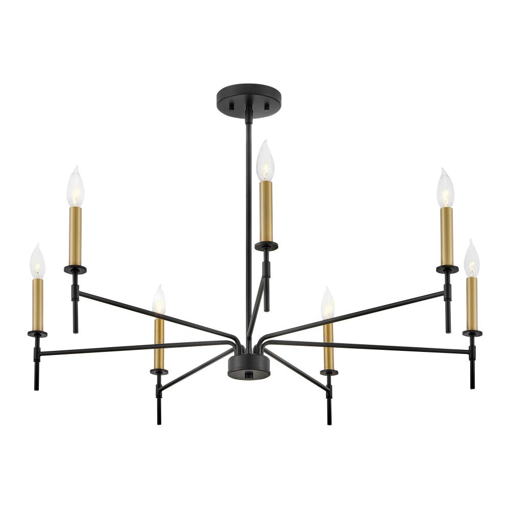 Lark 83077BK Hux Chandelier 83077 in Black