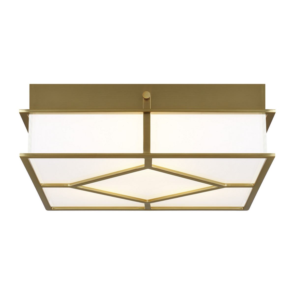 Visual Comfort Studio Canada - AF1063BBS - Three Light Flush Mount - Transom - Burnished Brass
