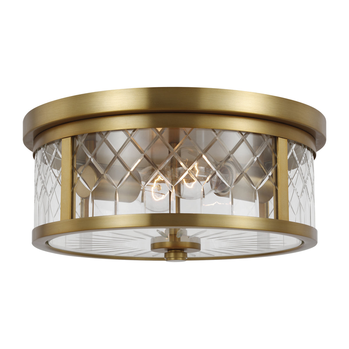 Visual Comfort Studio Canada - AF1072BBS - Two Light Flush Mount - Alec - Burnished Brass