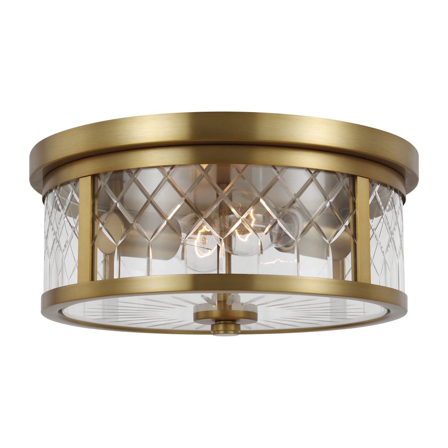 Visual Comfort Studio Canada - AF1072BBS - Two Light Flush Mount - Alec - Burnished Brass