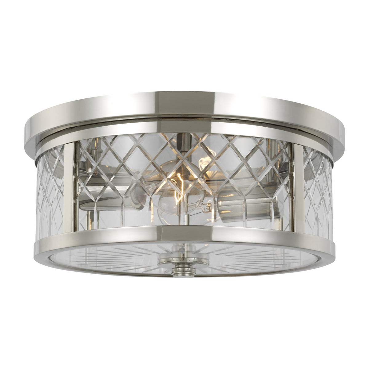 Visual Comfort Studio Canada - AF1072PN - Two Light Flush Mount - Alec - Polished Nickel