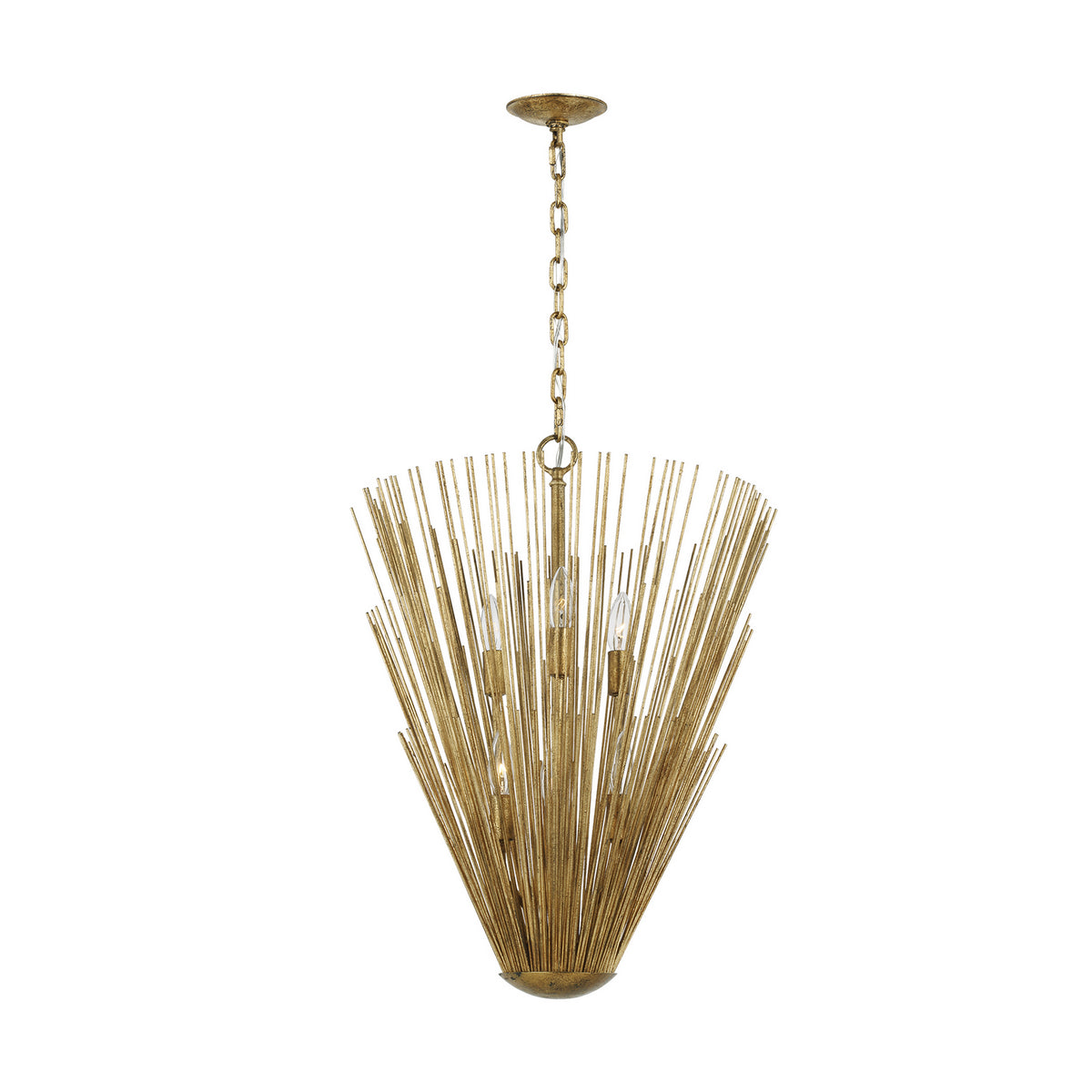 Visual Comfort Studio Canada - AP1146ADB - Six Light Pendant - Helios - Antique Gild