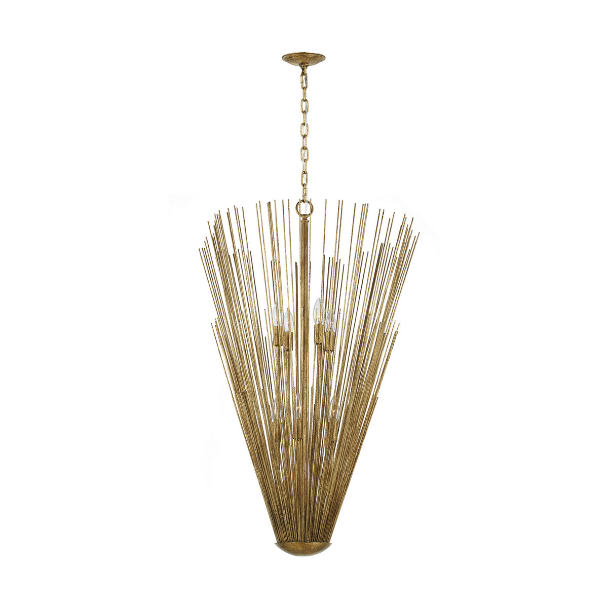 Visual Comfort Studio Canada - AP1158ADB - Eight Light Pendant - Helios - Antique Gild