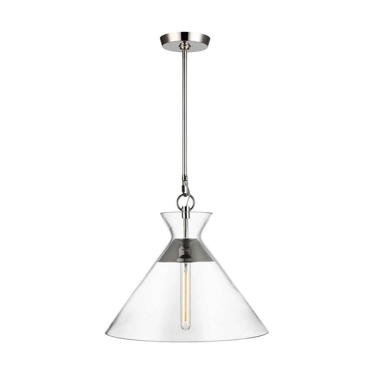 Visual Comfort Studio Canada - CP1031PN - One Light Pendant - Atlantic - Polished Nickel