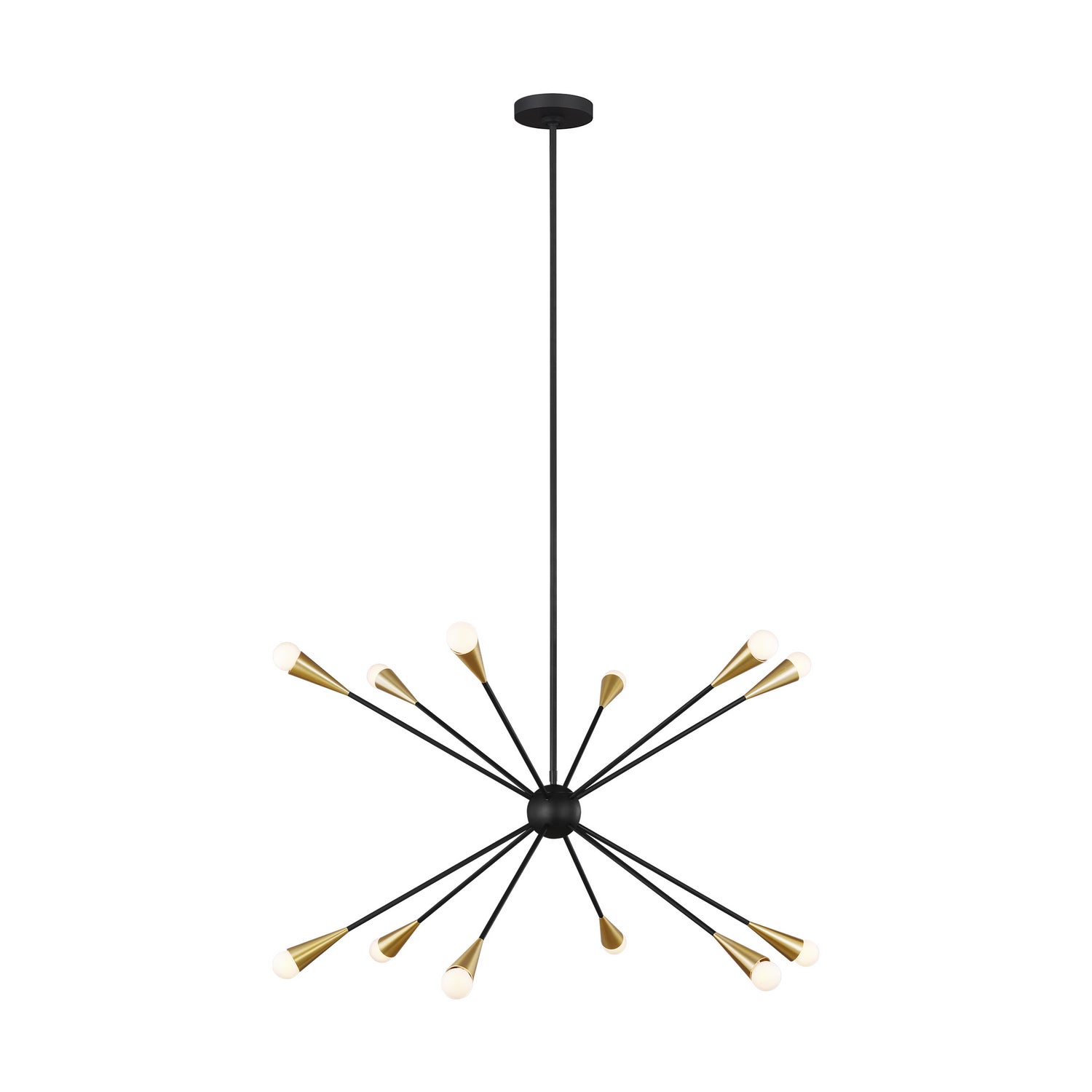 Visual Comfort Studio Canada - EC10312MBK - 12 Light Chandelier - Jax - Midnight Black