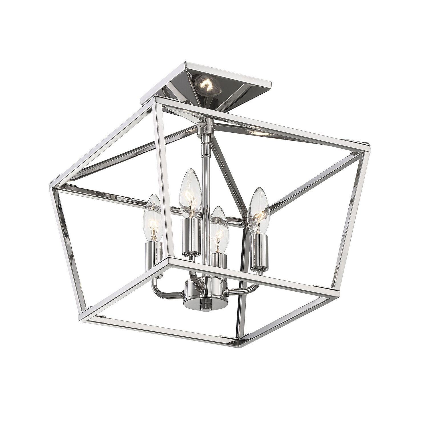 Savoy House - 6-328-4-109 - Four Light Semi-Flush Mount - Townsend - Polished Nickel