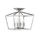 Savoy House - 6-328-4-109 - Four Light Semi-Flush Mount - Townsend - Polished Nickel