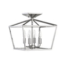 Savoy House - 6-328-4-109 - Four Light Semi-Flush Mount - Townsend - Polished Nickel