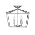 Savoy House - 6-328-4-109 - Four Light Semi-Flush Mount - Townsend - Polished Nickel