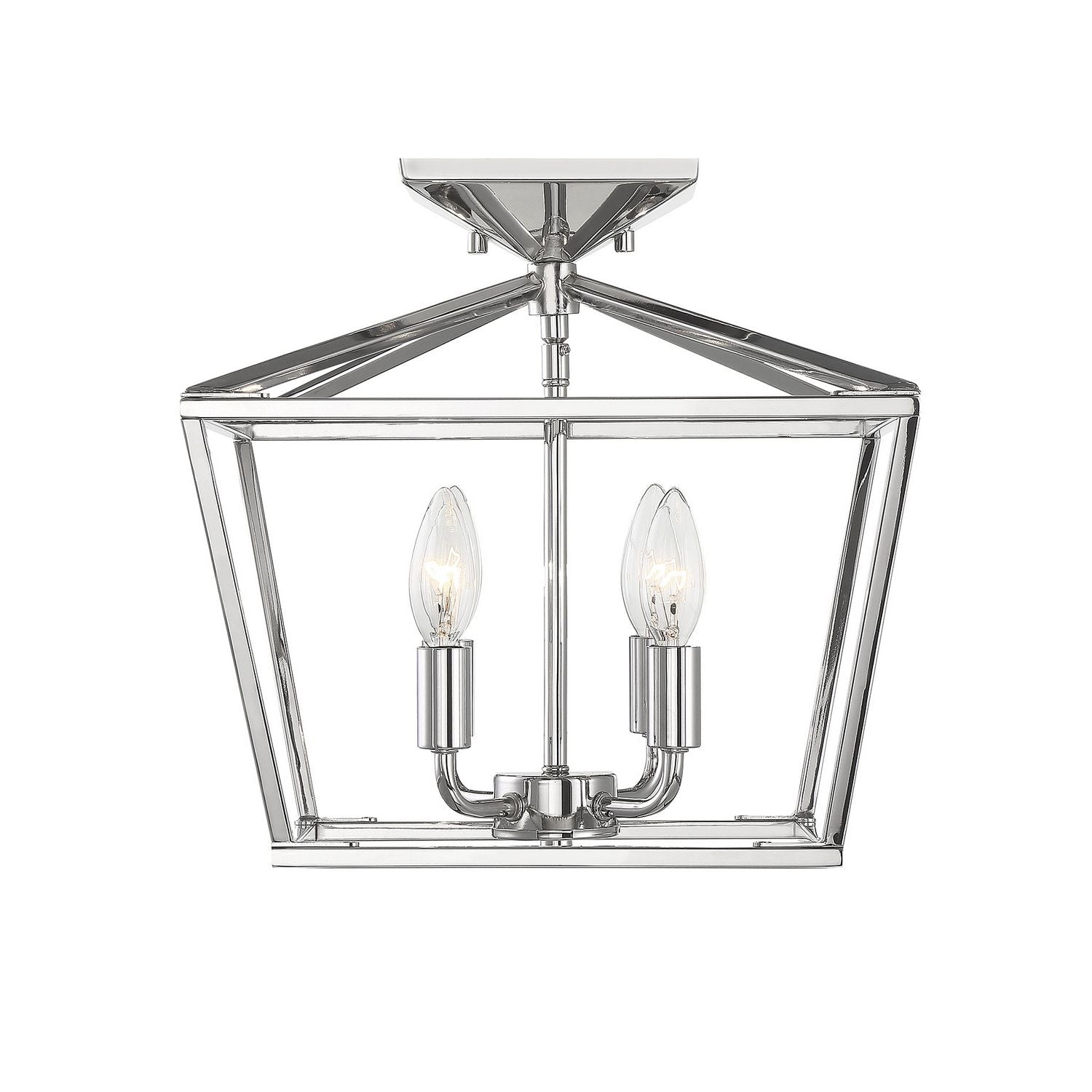 Savoy House - 6-328-4-109 - Four Light Semi-Flush Mount - Townsend - Polished Nickel