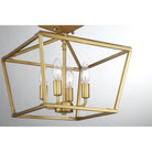 Savoy House - 6-328-4-322 - Four Light Semi-Flush Mount - Townsend - Warm Brass