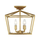 Savoy House - 6-328-4-322 - Four Light Semi-Flush Mount - Townsend - Warm Brass