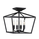 Savoy House - 6-328-4-44 - Four Light Semi-Flush Mount - Townsend - Classic Bronze