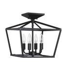 Savoy House - 6-328-4-44 - Four Light Semi-Flush Mount - Townsend - Classic Bronze
