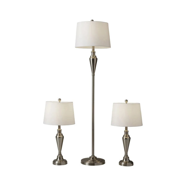 Glendale 3 Piece Floor And Table Lamp Set