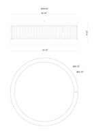 Eurofase 49355-024 Empra LED Cristal Plafonnier en noir mat