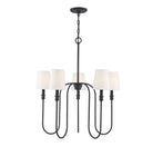Meridian M10077AI Five Light Chandelier in Aged Iron