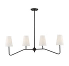 Meridian M10078ORB Four Light Chandelier in Oil Rubbed Bronze