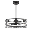 Meridian M2007ORB Trois Lumières Ventilateur  D'lier en bronze huilé