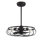 Meridian M2008ORB Trois Lumières Ventilateur  D'lier en bronze huilé