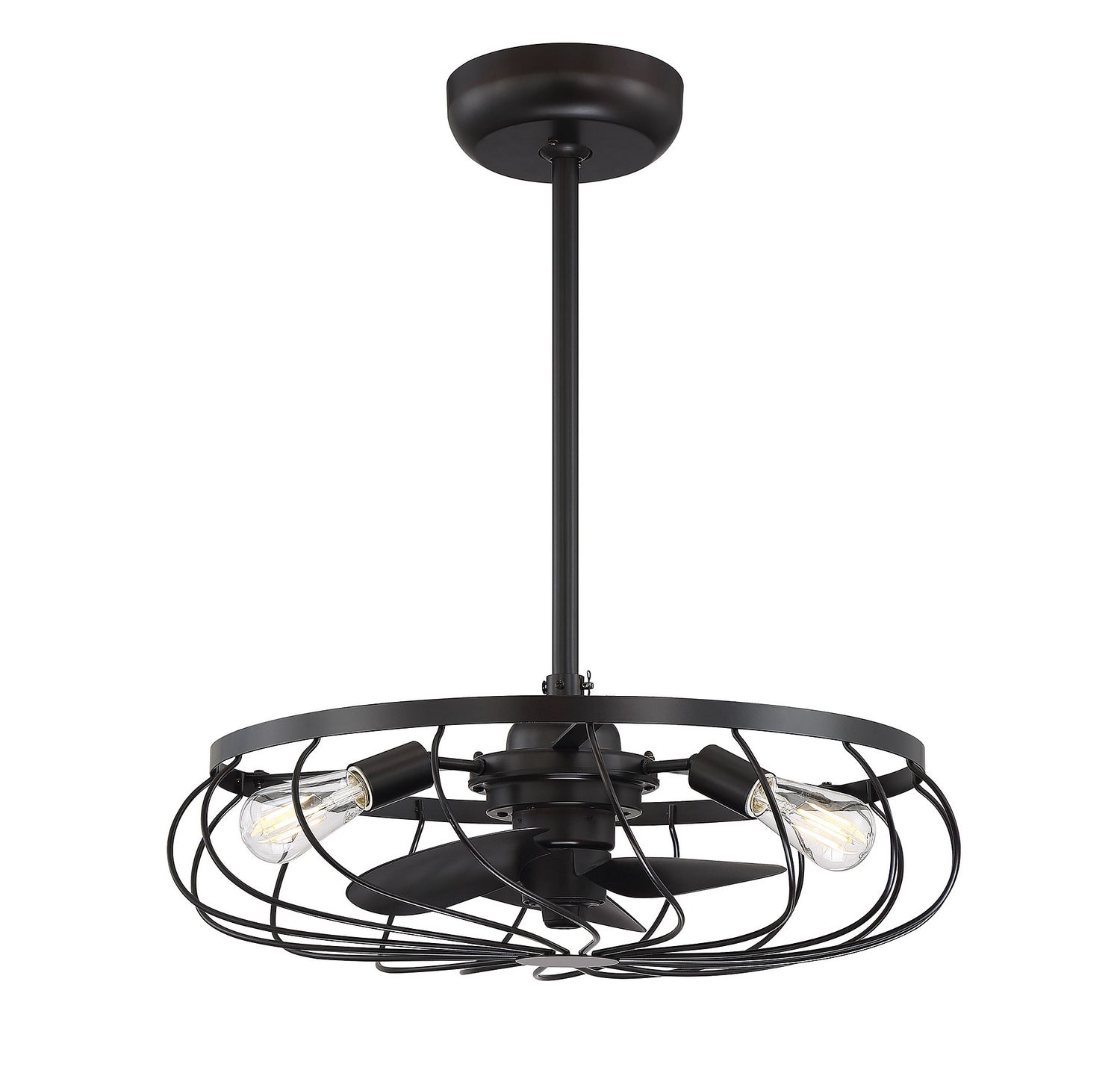 Meridian M2008ORB Trois Lumières Ventilateur  D'lier en bronze huilé