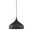 Meridian M70075MBK One Light Mini Pendant in Matte Black