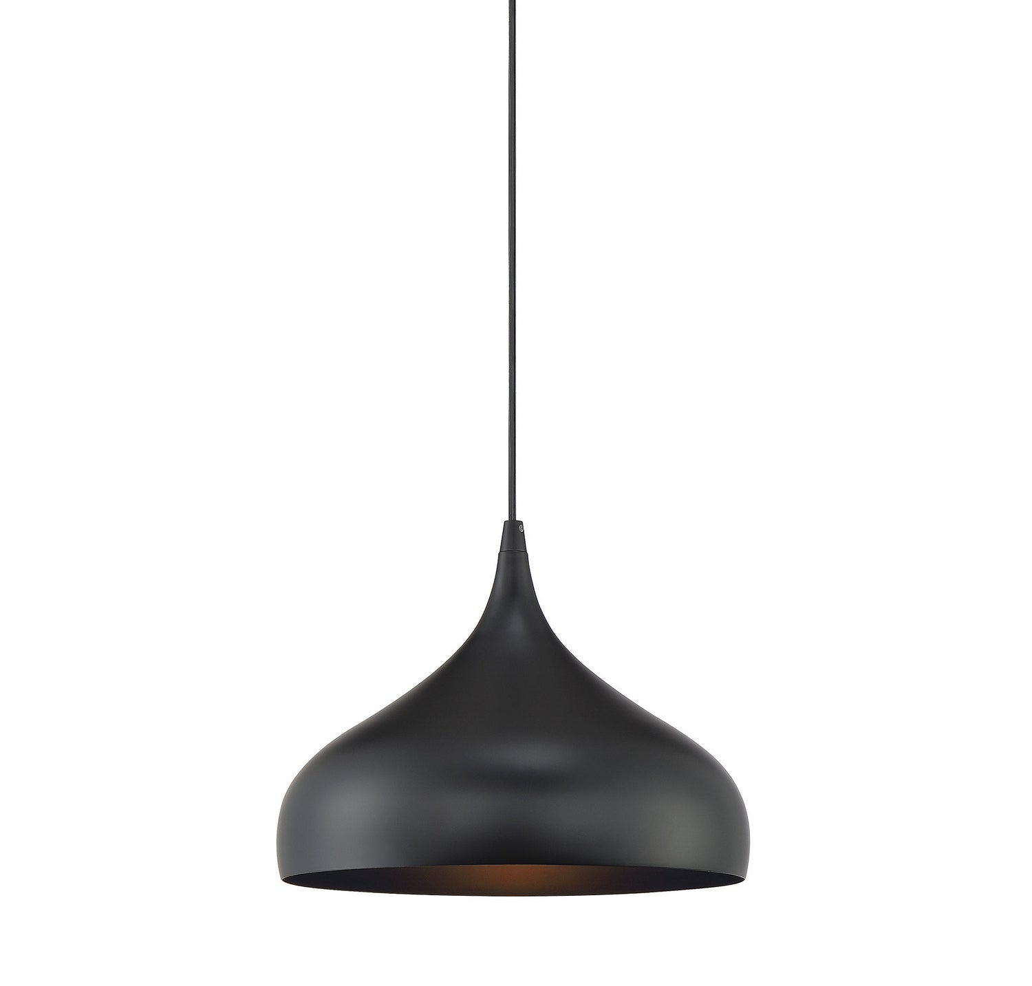Meridian M70075MBK One Light Mini Pendant in Matte Black